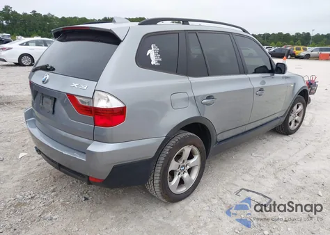 2008 BMW X3 3.0Si из США, поврежденный, VIN WBXPC93498WJ18505